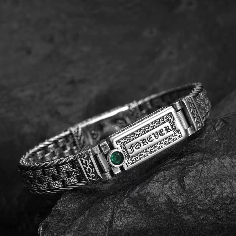 Buddha Stones Tybetańskie Om Mani Padme Hum Dynastia Tang Kwiatowy Wzór Miedziany Łańcuszek Pokoju Bransoletka