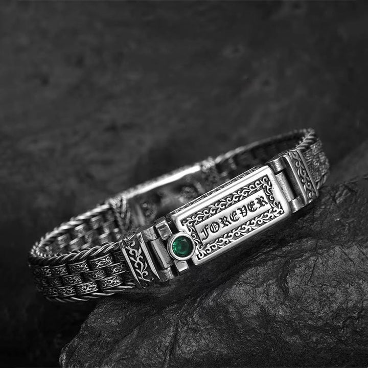 Buddha Stones Tybetańskie Om Mani Padme Hum Dynastia Tang Kwiatowy Wzór Miedziany Łańcuszek Pokoju Bransoletka