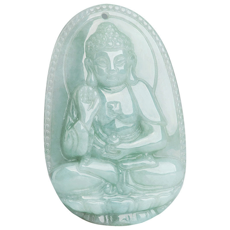 Buddha Stones Chiński Zodiak Natal Budda Jadeit Bogactwo Dobrobyt Naszyjnik Wisiorek - image 18