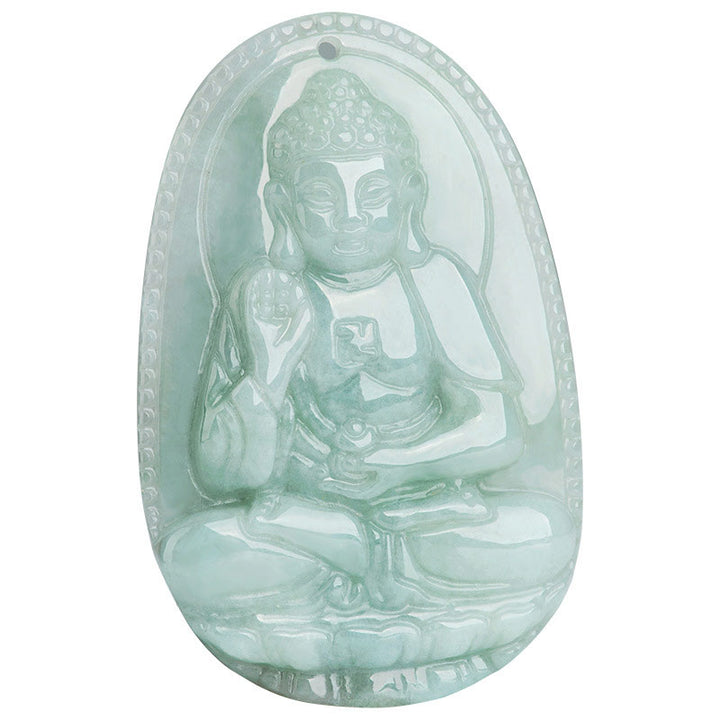 Buddha Stones Chiński Zodiak Natal Budda Jadeit Bogactwo Dobrobyt Naszyjnik Wisiorek - image 18