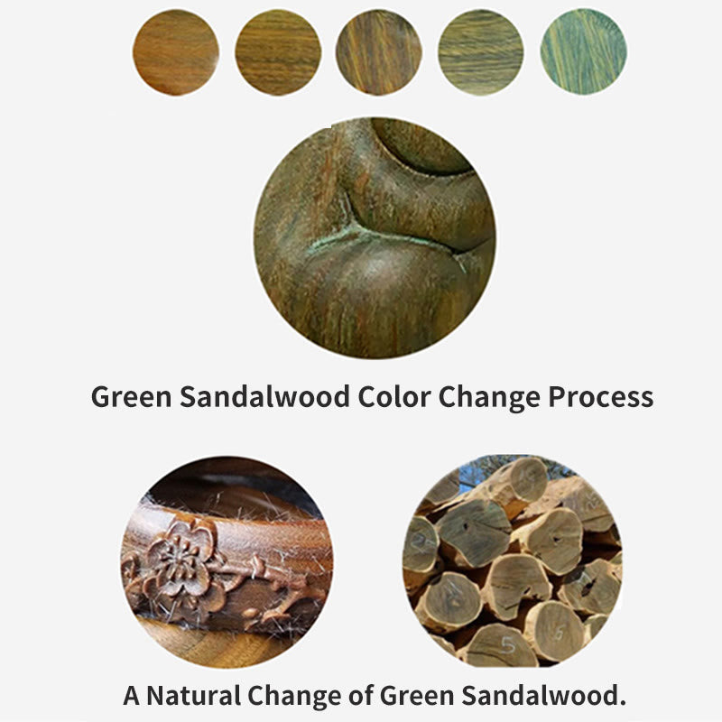 Buddha Stones Drzewo Sandałowe Małe Mini Słodkie Szczęśliwe Koty Dekoracje Pokoju - image 16