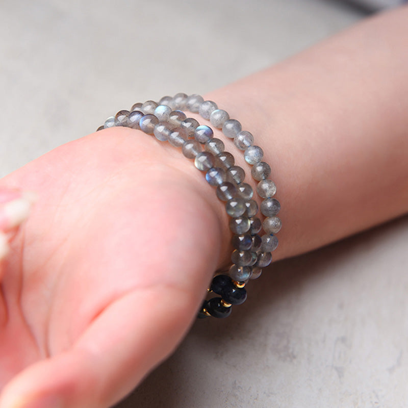 Bransoletka Moonstone Lazurite Calm Healing Positive