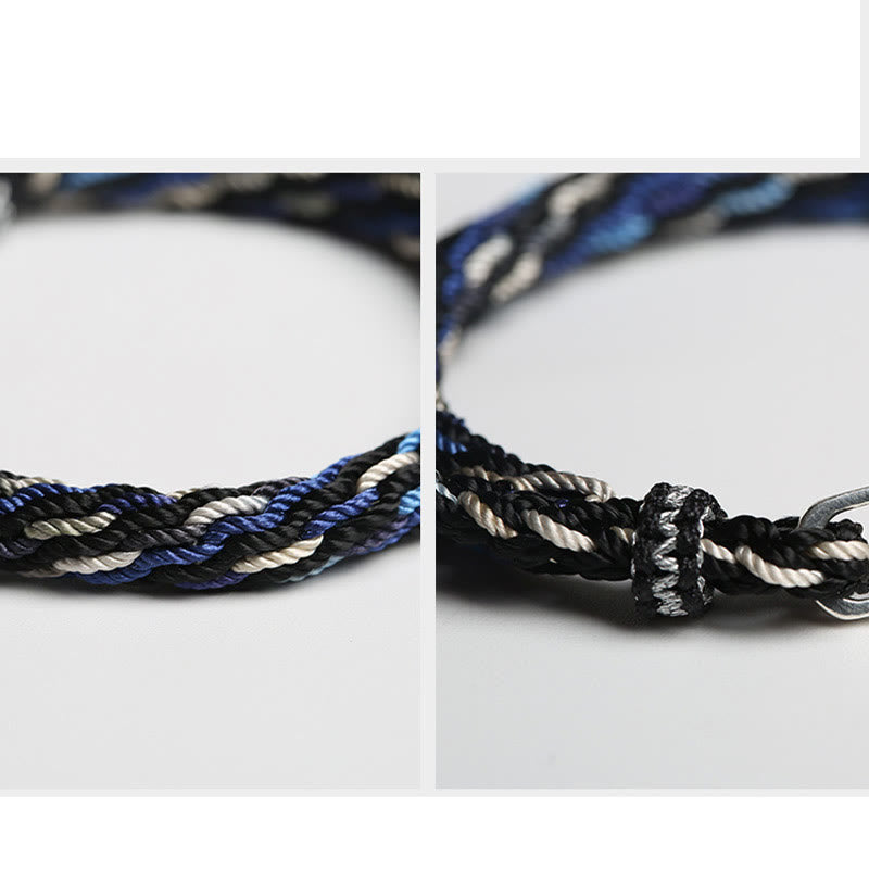 Bransoletka z Buddha Stones 925 ze srebra próby 925 z rybą Koi i bogactwem reinkarnacji, węzeł warkoczowy