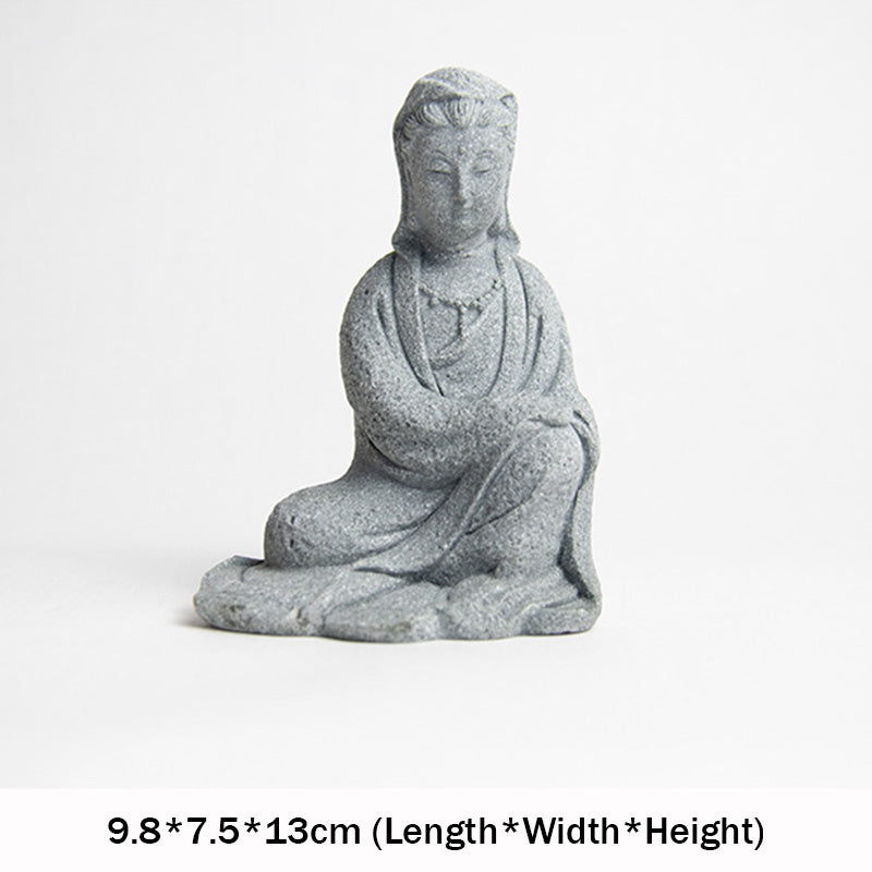 Buddha Stones Avalokitesvara Statuetka Błogosławieństwo Dekoracja Domu