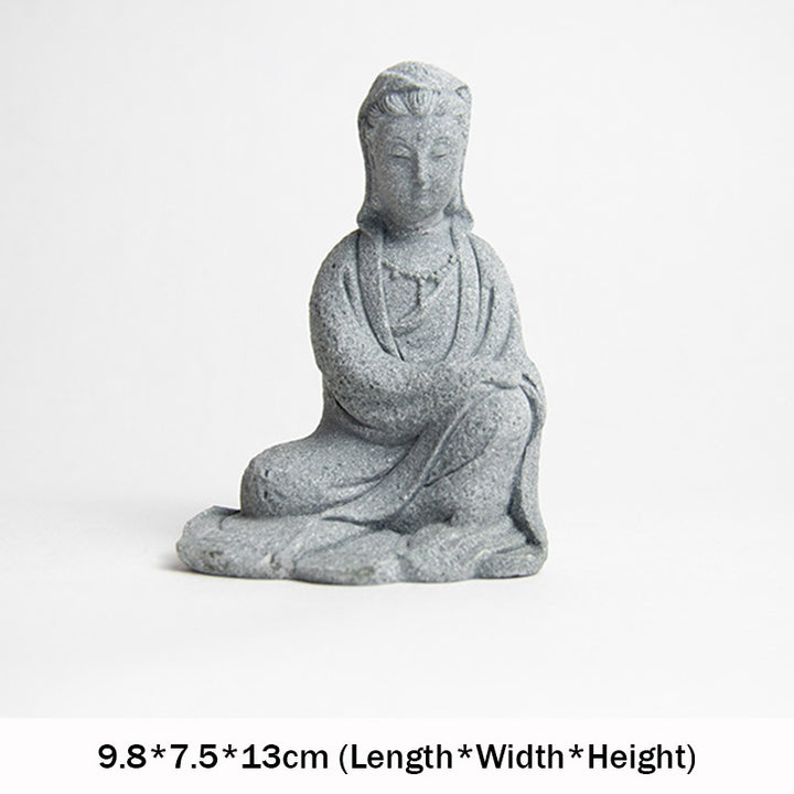 Buddha Stones Avalokitesvara Statuetka Błogosławieństwo Dekoracja Domu