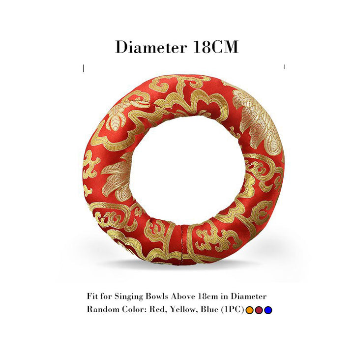 Buddha Stones Tybetańska misa śpiewająca Poduszka dekoracyjna rękodzieło