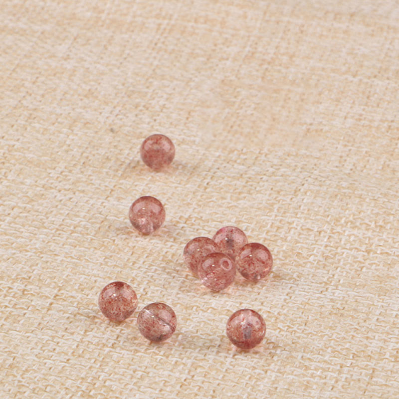 Bransoletka Buddha Stones Naturalny Granat Truskawkowy Kwarc Spokojny