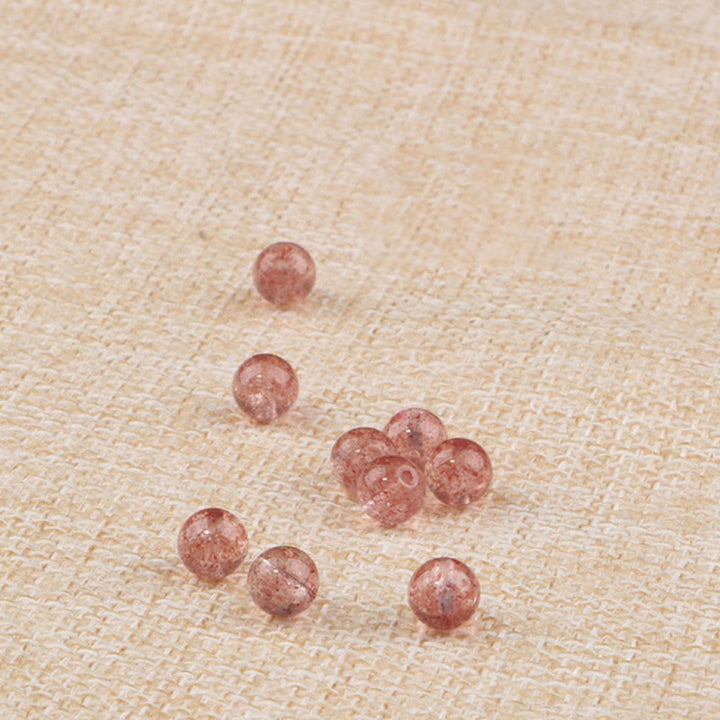 Bransoletka Buddha Stones Naturalny Granat Truskawkowy Kwarc Spokojny