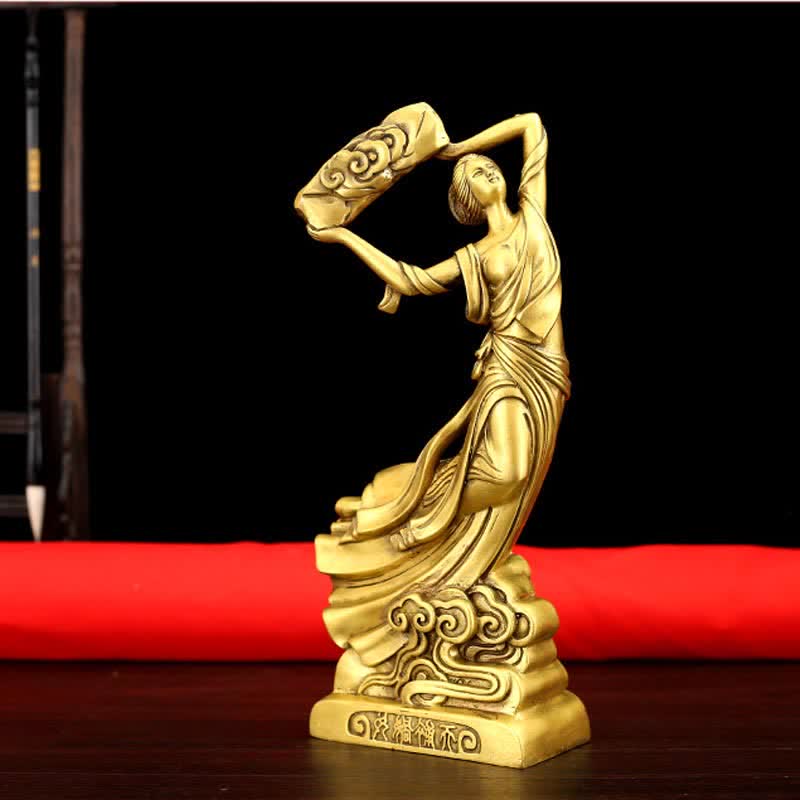 Bodhisattwa Nuwa naprawia niebiańskie dekoracje miedziane posągi ochronne