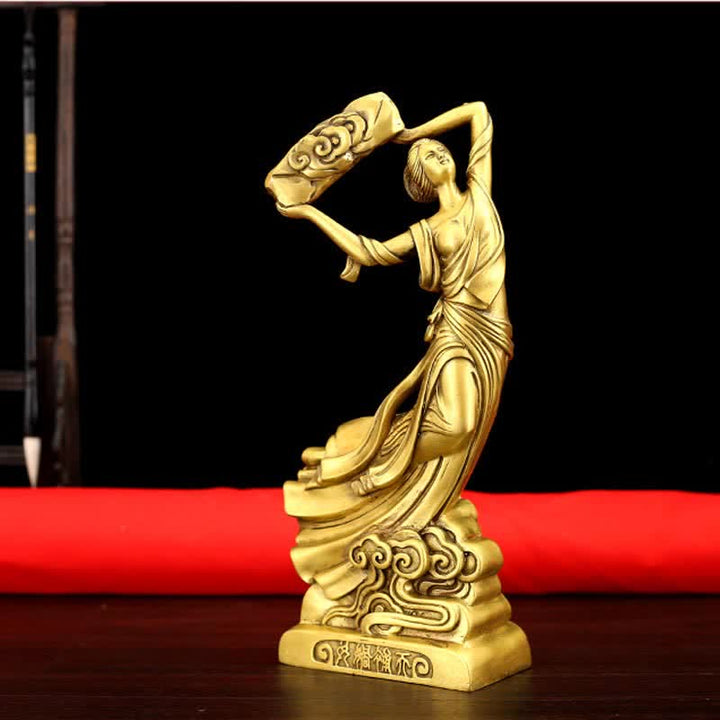 Bodhisattwa Nuwa naprawia niebiańskie dekoracje miedziane posągi ochronne