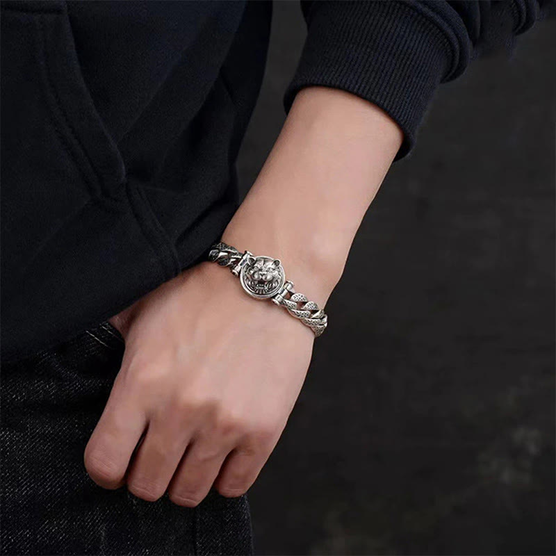 Bransoletka energetyczna szczęścia z motywem kwiatów Buddha Stones i dynastii Tang