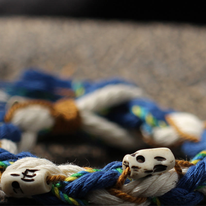 Buddha Stones Tybetańskie Zakiram Bogini Bogactwa Koraliki Grawerowane Ręcznie Bransoletka Szczęścia