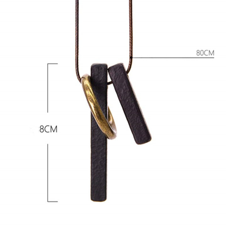 Buddha Stones Zen Circle Ebony Wood Enlightenment Wisiorek - image 13