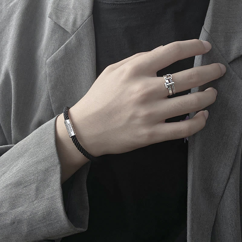 Bransoletka pleciona ze sznurka Siedem grzechów głównych Siedem cnót