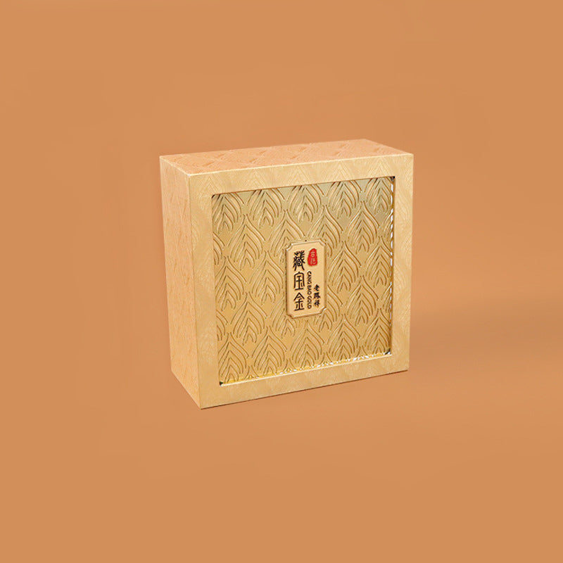 Pudełko na biżuterię w stylu retro z wzorem piór