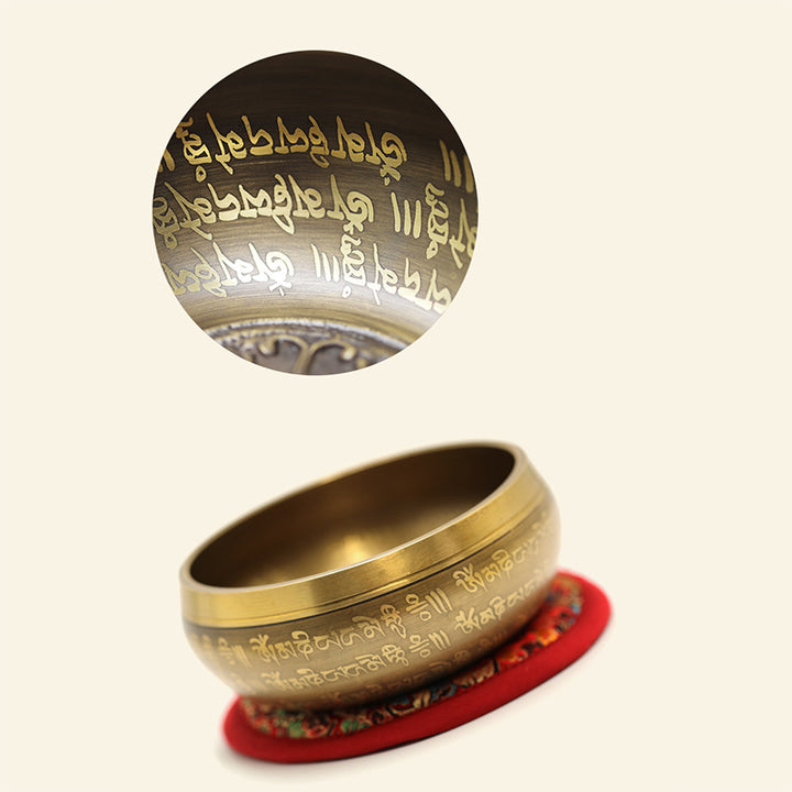 Buddha Stones Tybetańska misa dźwiękowa ręcznie robiona do jogi, uważności i medytacji, zestaw mis śpiewających