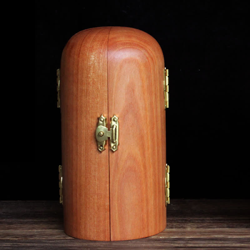 Awalokiteśwara Kwan Yin Budda Drewno Wiśniowe Współczucie Ołtarz Dekoracji Wnętrz