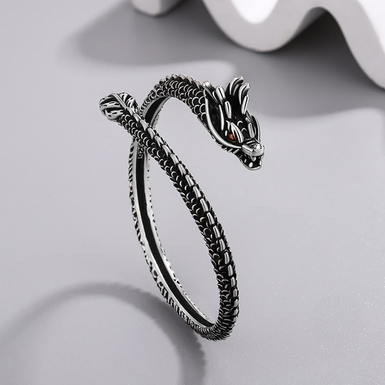 Bransoletka ochronna na Buddha Stones ze wzorem łusek smoka