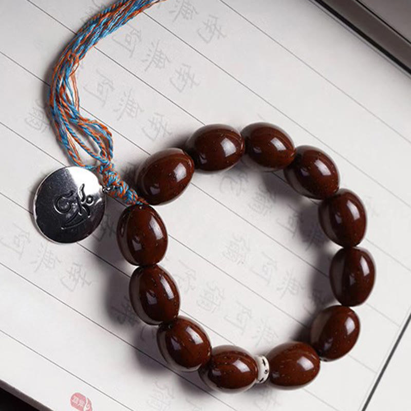 Buddha Stones Tybetańskie Naturalne Fioletowe Złoto Szczur OM Chiński Zodiak Dziewięć Pałaców Osiem Diagramów Charm Bransoletka Bogactwa