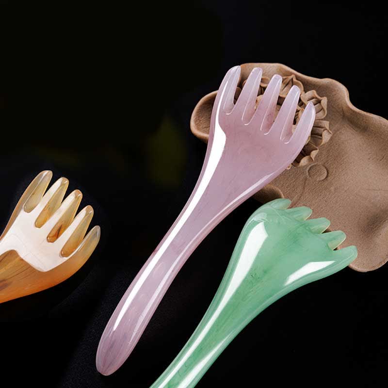 Zestaw narzędzi do masażu grzebienia Gua Sha z żywicy