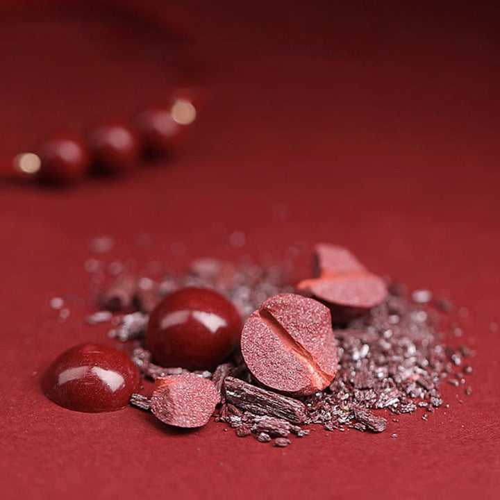 Naturalne Buddha Stones , koraliki z cynobru, bransoletka na kostkę, błogosławieństwo, szczęście