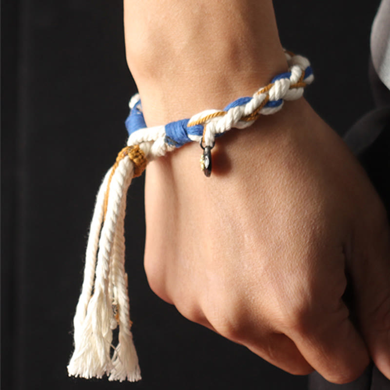 Buddha Stones Tybet Zakiram Bogini Bogactwa Thangka Ręcznie Robiona Bransoletka Szczęścia