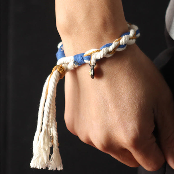 Buddha Stones Tybet Zakiram Bogini Bogactwa Thangka Ręcznie Robiona Bransoletka Szczęścia