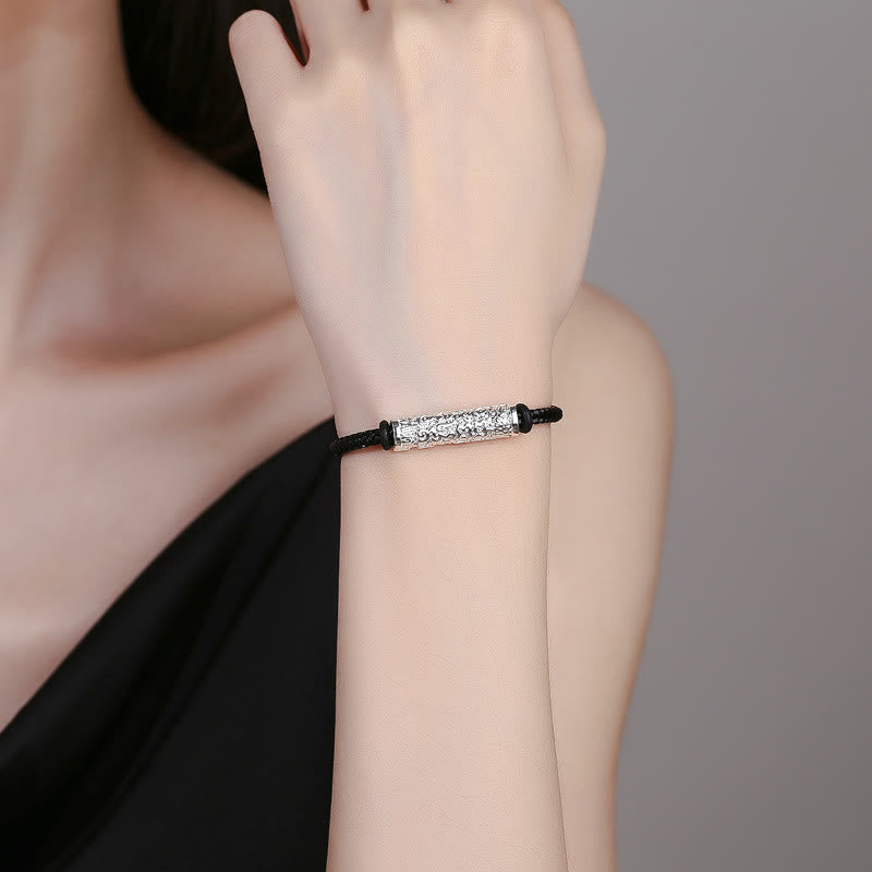 Buddha Stones Tybetańskie Ręcznie Robione Tai Sui Ochrona Liny Siła Pleciona Bransoletka