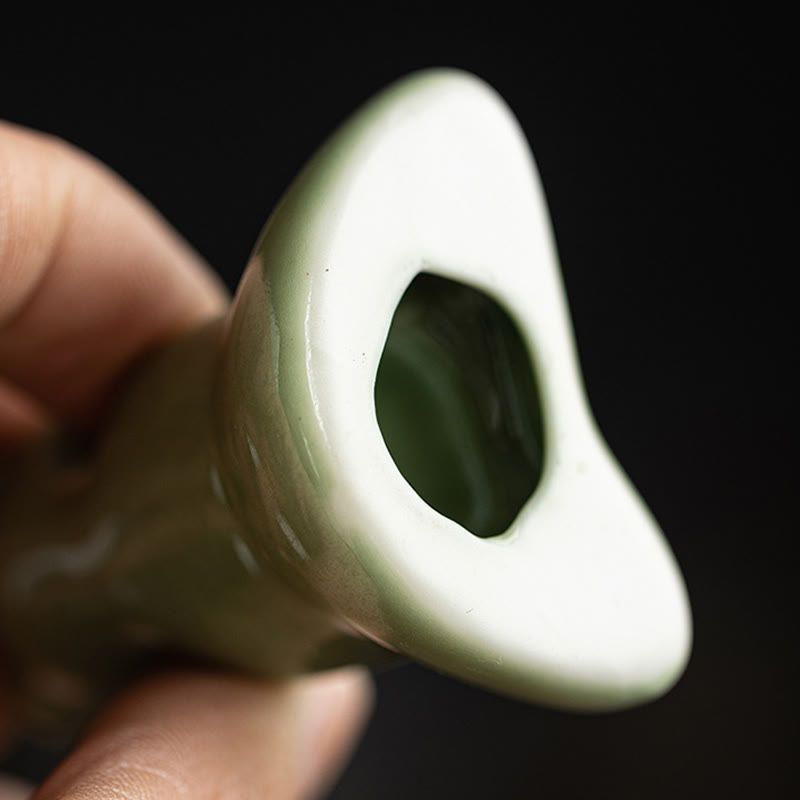 Buddha Stones Mini Mała Medytacja Lotos Spoczywająca Żaba Ceramiczna Bogactwo Szczęście Dom Herbata Figurka Dekoracja