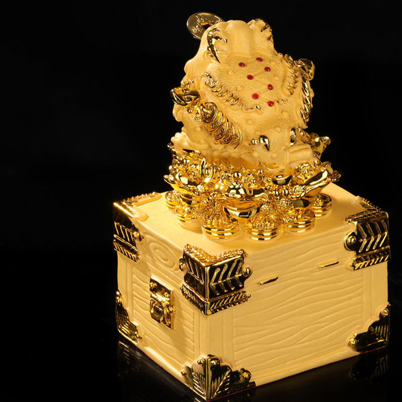 Buddha Stones Feng Shui Pieniądze Żaba Statua Szczęście Bogactwo Dekoracja