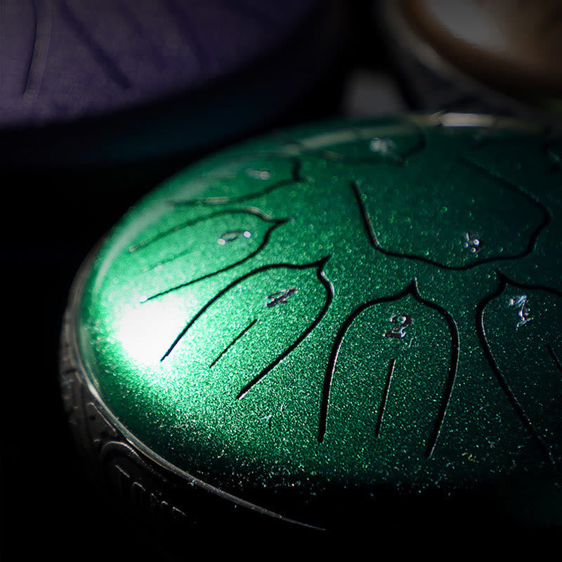 Buddha Stones językowy ze stali Dźwięk uzdrawiający Medytacja Joga Zestaw perkusyjny Lotus 11 nut 6 cali