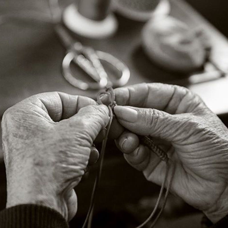 Buddha Stones „Niech będziesz bezpieczny i zdrowy przez cały rok” Bransoletka na szczęście wielokolorowa