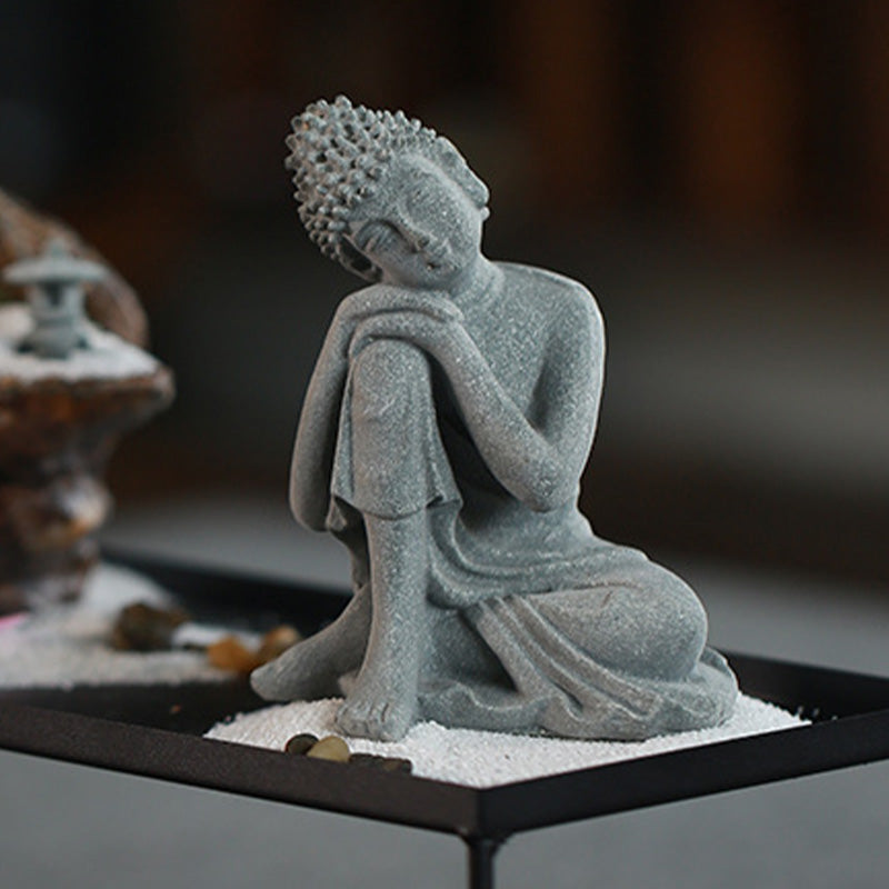 Buddha Stones Siedząca Medytacja Budda Błogosławieństwo Współczucie Dekoracja
