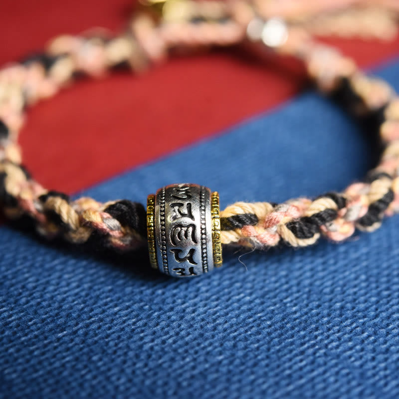 Buddha Stones Zakiram Bogini Bogactwa Om Mani Padme Hum Pokój Bransoletka Ręcznie Robiona