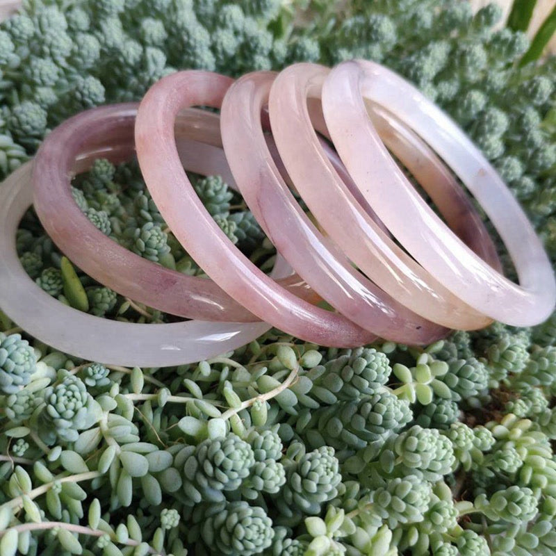 Bransoletka ochronna z fioletowym jadeitem i Buddha Stones