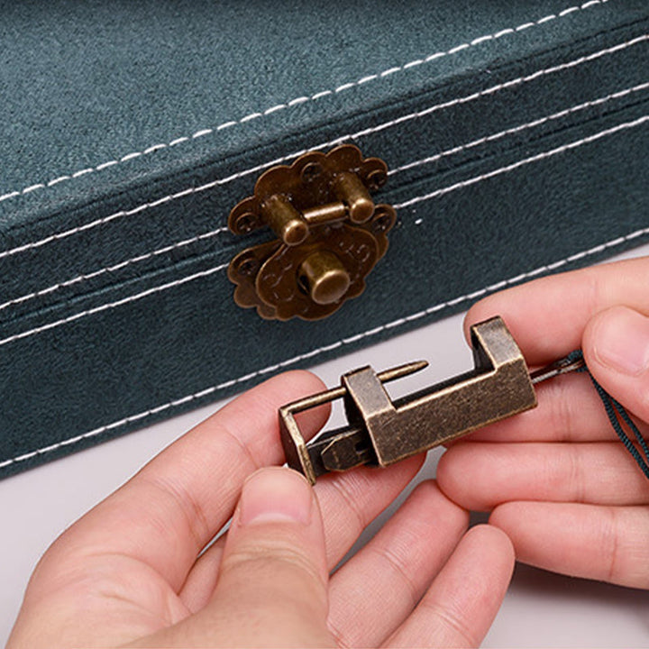 Buddha Stones Prosty Design Organizer na biżuterię Jednowarstwowy flanelowy organizer na biżuterię z zamkiem - image 9