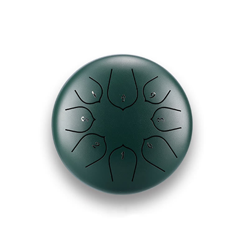 Buddha Stones językowy ze stali Dźwięk uzdrawiający Medytacja Wzór lotosu Zestaw perkusyjny 8 nut 6-calowy instrument perkusyjny