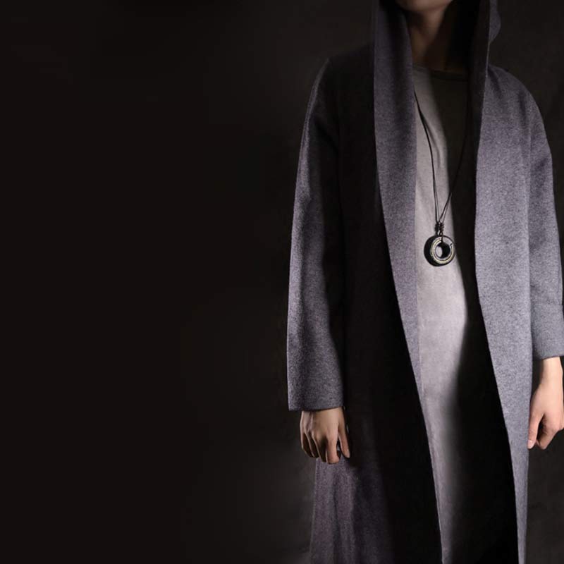 Buddha Stones Zen Circle Ebony Wood Peace Calm Naszyjnik Wisiorek - image 13