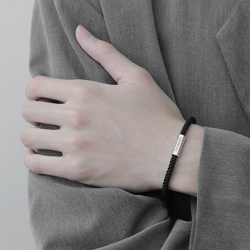 Bransoletka pleciona ze sznurka Siedem grzechów głównych Siedem cnót