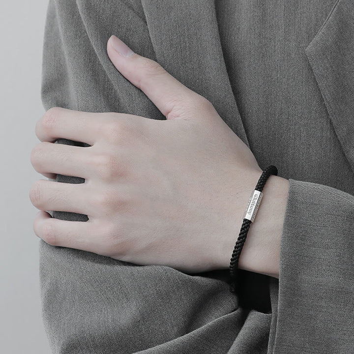 Bransoletka pleciona ze sznurka Siedem grzechów głównych Siedem cnót