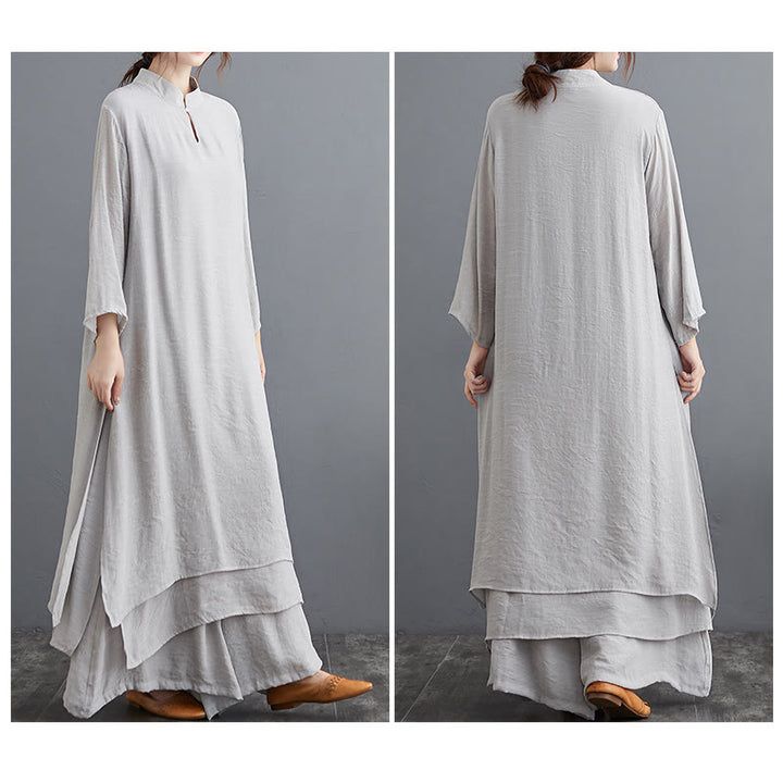 Buddha Stones Prosty wzór Medytacja Modlitwa Duchowa Praktyka Zen Joga Odzież Zestaw damski