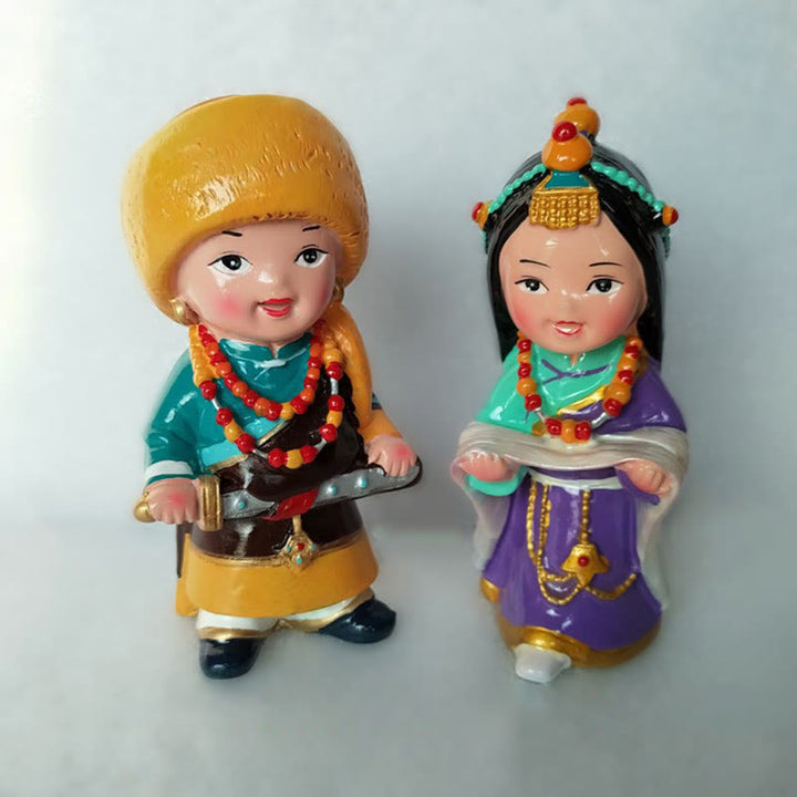 Buddha Stones malowane ręcznie tybetańskie figurki kreatywny dom biuro dekoracja samochodu ozdoba