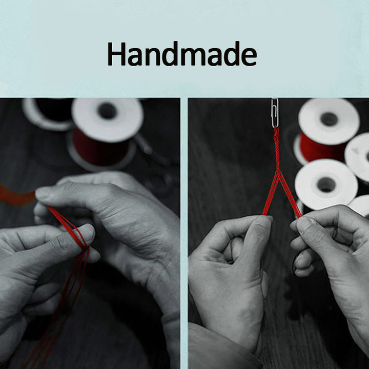 Buddha Stones Pomyślny Fu Charakter Pokój I Radość Szczęście Ręcznie Robione Wielokolorowe Dziecko Dorosły Bransoletka