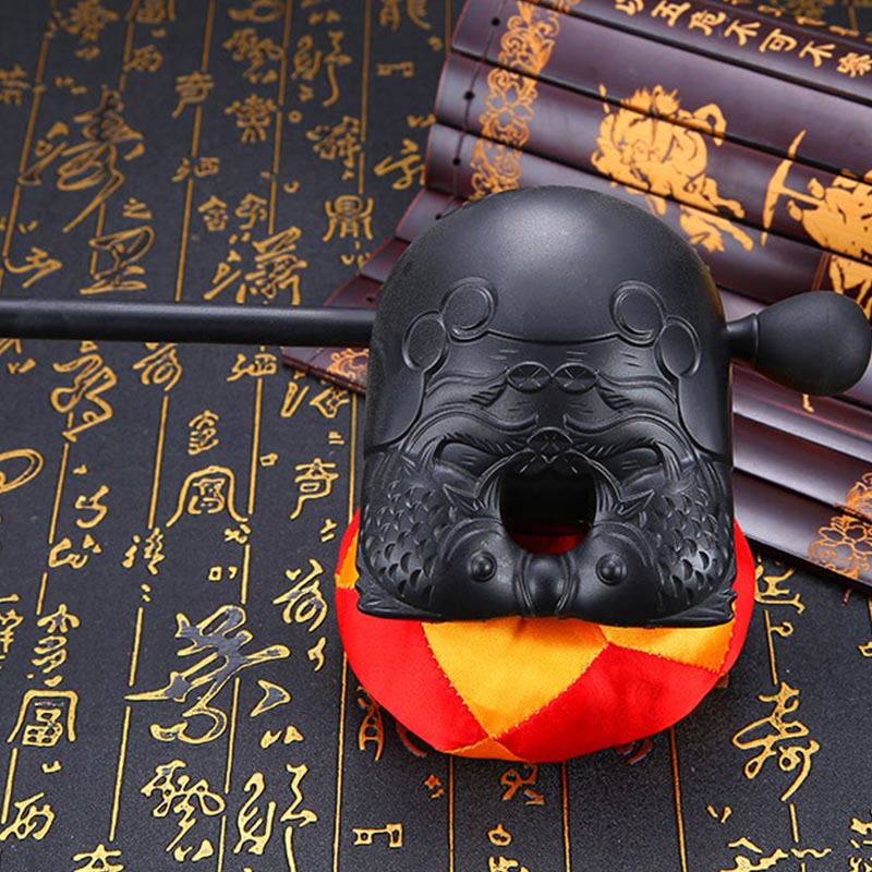 Wzór ryby Koi Mindfulness Buddyjska świątynia Mokugyo Drewniany bęben na ryby