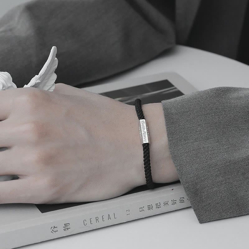 Bransoletka pleciona ze sznurka Siedem grzechów głównych Siedem cnót