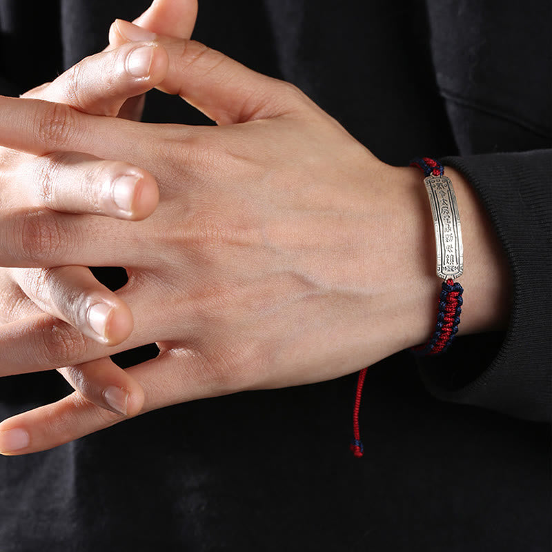 Bransoletka ochronna Buddha Stones 925 ze srebra próby 925 z amuletem pokoju