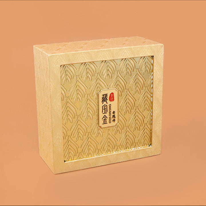 Pudełko na biżuterię w stylu retro z wzorem piór