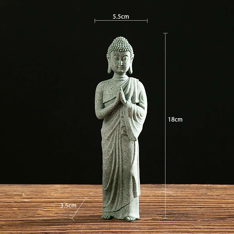 Buddha Stones Tybetańska Medytacja Kontemplacja Budda Spokój Współczucie Statua Figurka Dekoracja