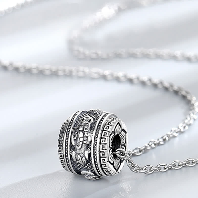 Buddha Stones PiXiu Szczęście Bogactwo Obrotowy Naszyjnik Wisiorek - image 5