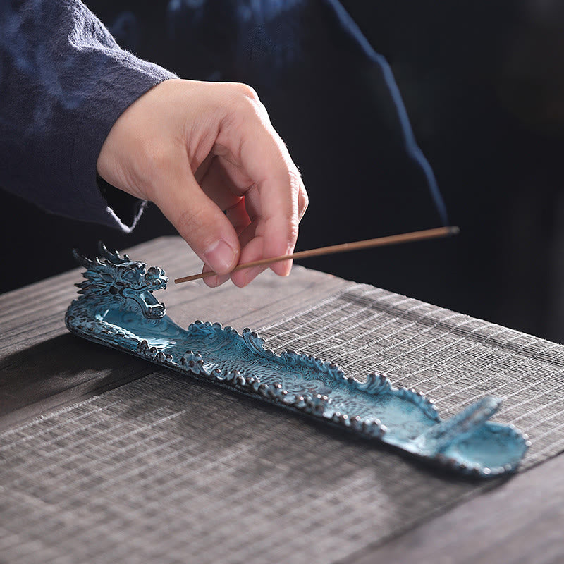 Buddha Stones Pomyślny Smok Siła Stop Kadzidło Palnik Dekoracja